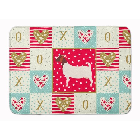 Carolines Treasures 19 x 27 in. Boer Goat Love Machine Washable Memory Foam Mat CK5313RUG